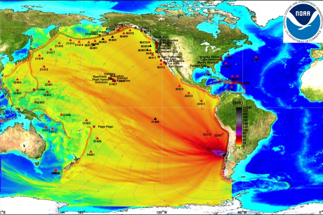 Hawaii Tsunami Map. historic tsunami maps hawaii
